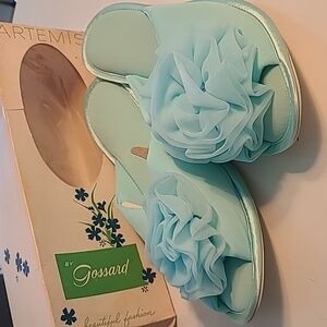 Vintage 1960's Ruffled Slipper